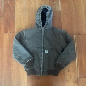 Carhartt Kids Active Jac Jacket size Medium Coffee(Dark Brown)